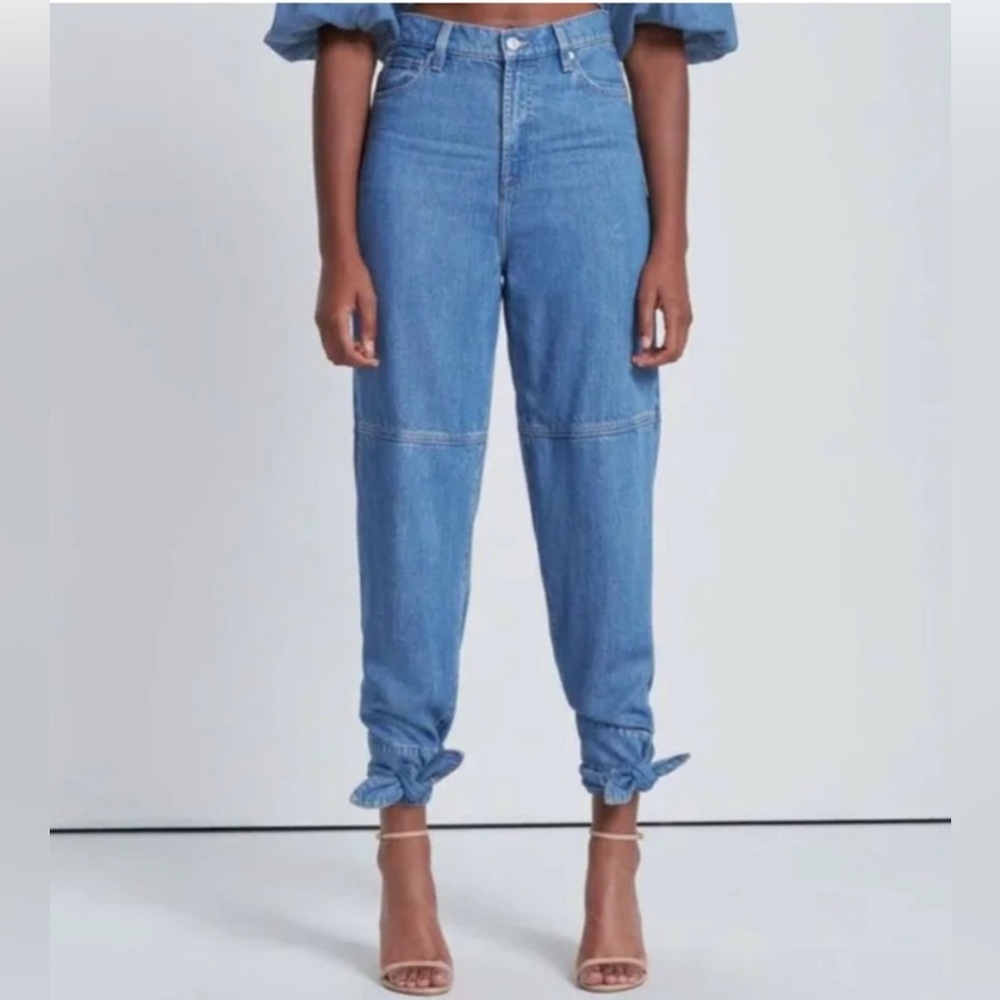 7 for all Mankind Jeans with ties at ankle